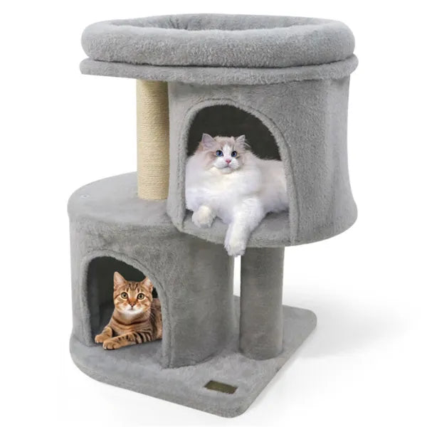 26-Inch Cat Tree with Two Condos, view 4