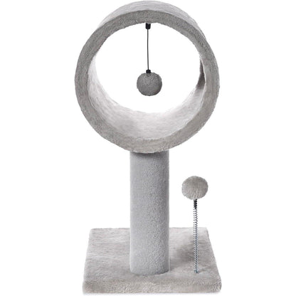 21-Inch Cat Tree with Plush Tunnel, view 3