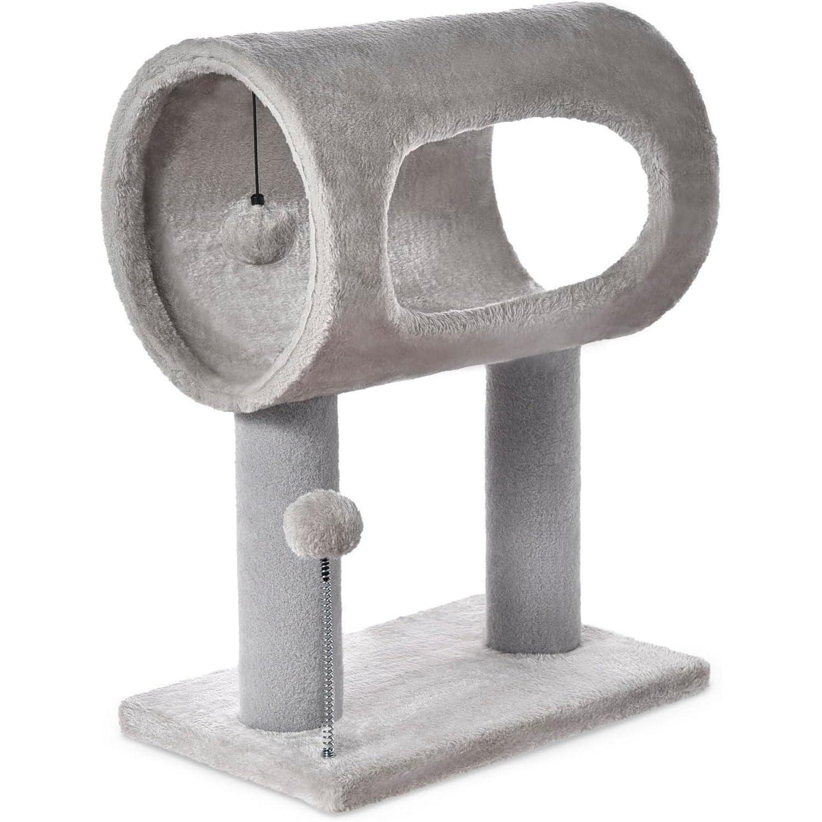 21-Inch Cat Tree with Plush Tunnel