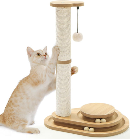 Sisal Scratching Post with Ball Track, view 2