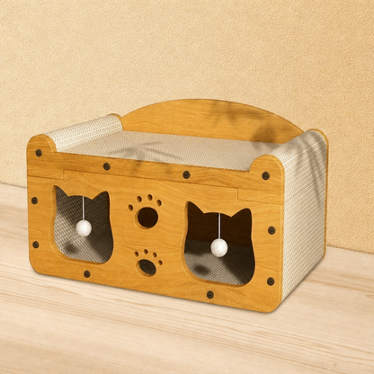 Two-Tier Cardboard Cat Scratcher House, view 4