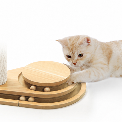 Sisal Scratching Post with Ball Track, view 3